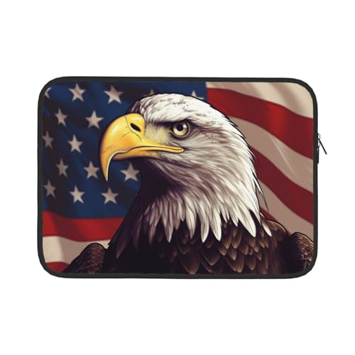 Usa Flagge und Adler Computertasche 13/15 Zoll Laptop Sleeve Tragbare Business Tasche Dokument Aufbewahrungstasche 13 Zoll von ANABPRMA