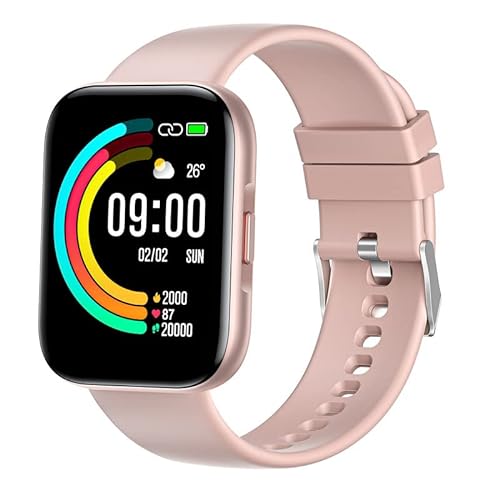 ANCwear Smartwatch Damen, 1,78 Zoll Voll-Touchscreen Smart Watch mit 24H Herzfrequenz, Schlafmonitor, IP68 wasserdichte Fitness Tracker mit 24 Sportmodi, Fitnessuhr für Android iOS von ANCwear