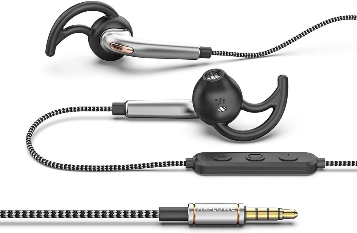 ANFLOWE Ultraleichtes Design In-Ear-Kopfhörer (12-mm-Treiber bieten kräftige Bässe, klare Mitten und angenehme Höhen. Erleben Sie jedes Training mit kraftvollen Rhythmen und perfektem Sound für beste Leistung., mit hohen Tragekomfort, 12-mm-Treiber für kraftvolle Bässe,klare Höhen) von ANFLOWE