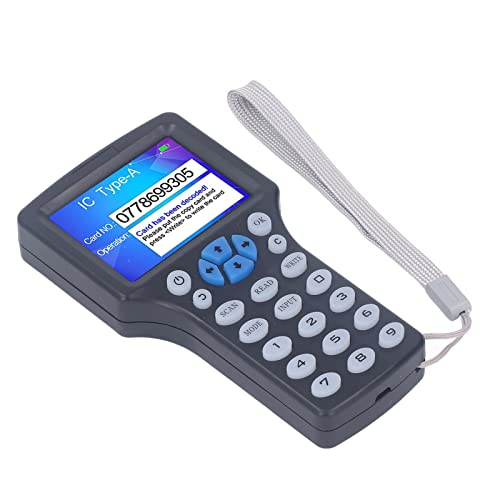 NFC-Kartenkopierer, Schwarzer ABS-NFC-Kartenleser HD 2,8-Zoll-UID-Schlüsselanhänger, Tragbar für die Fabrik von ANGGREK