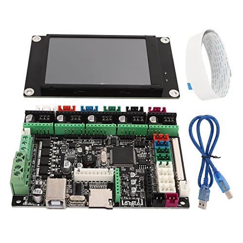 ANKROYU 3D-Drucker-Steuerplatine, PCB Mini integrierte Mainboard-Controller-Teile, tragbares 3D-Drucker-Controller-Kit für architektonisches Design (Model with TFT 3.5 Inch Touchscreen) von ANKROYU