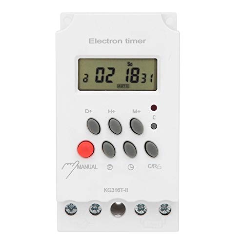 ANKROYU KG316T II Digitaler Zeitschalter, ABS -Timer -Steuerschalter, Micro -Computer -Elektronen -Timer mit LCD -Display, Timerschalter für Straßenbeleuchtung ANKROYU KG316T II Digitaler Zeitschalter, ABS -Timer -Steuerschalter, Micro -Computer -Elektronen -Timer mit LCD -Display, Timerschalter für Straßenbeleuchtung von ANKROYU