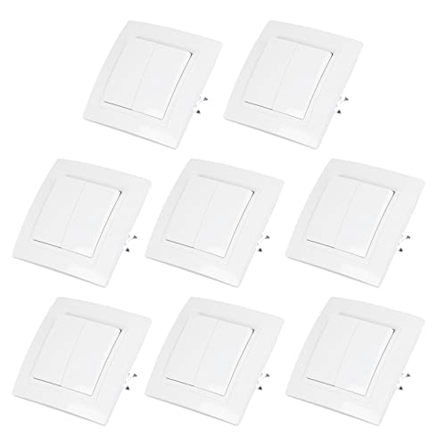 Europäische Wandleuchte Schalter 2 Gang -1 -Wege -Schalter abnehmbarer Frontplatte Eingebettete Installation 10A 250 V Kunststoffmaterial für Häuserbüros Hotels 82x82mm 8pcs Europäische Wandleuchte Schalter 2 Gang -1 -Wege -Schalter abnehmbarer Frontplatte Eingebettete Installation 10A 250 V Kunststoffmaterial für Häuserbüros Hotels 82x82mm 8pcs von ANKROYU