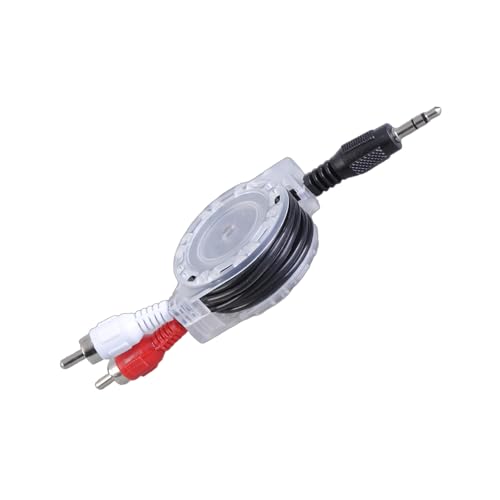 ANMITI 3 5 Mm Männlich Bis 2rca Männliche Stereo Y Splitter Teleskopkabel 3 5 Mm Männlich Bis 2RCA Schalladapter Für Laptop Telefon von ANMITI