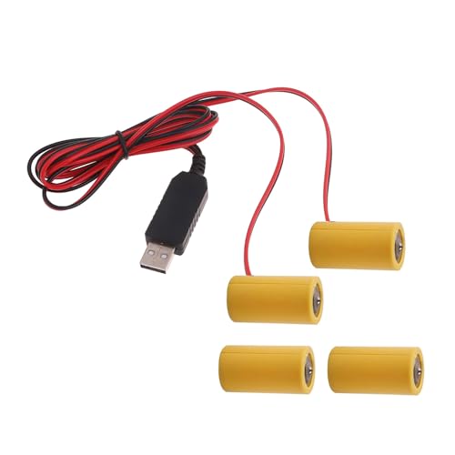 ANMITI USB 5V2A Zu 3V1A Batterie Power Kabel Für 2X 1 5 V LR14 C Batterie Adapter Für Elektronische Spielzeug Gasherd Taschenlampe von ANMITI