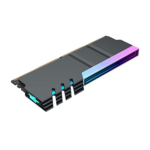 ANNJUC Computer DDR4 DDR5 5V ARGB Sync Speicher Radiator PC RGB Bunt RAM KüHlköRper KüHler Cooling Shim Armor Schwarz von ANNJUC