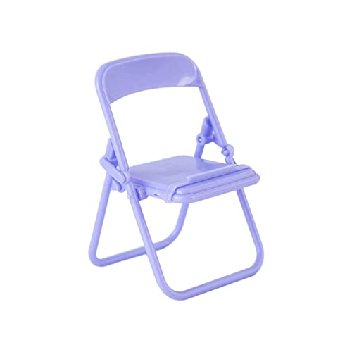 ANNJUC Steve Cute Little Chair Handyhalter Schreibtisch Faltbarer Telefonständer Handy-Ständer Halter für Schreibtisch Lila von ANNJUC