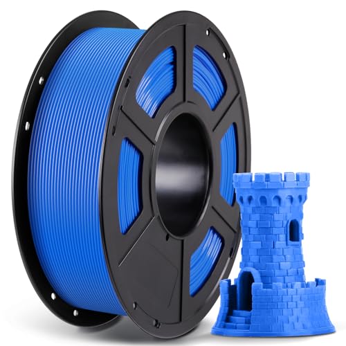 ANYCUBIC Filament 1.75 PLA Blau, 1KG 3D Drucker Filament PLA Präzision 1,75 mm +/- 0,02 mm, Blasenfreies und Abbaubares Material für 3D Drucker von Anycubic Kobra, Mega, Ender und anderer Serien von ANYCUBIC