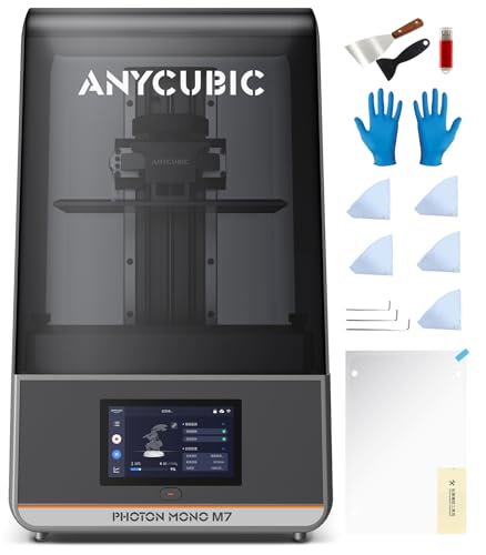 ANYCUBIC Photon Mono M7 14K 3D Drucker, 10,1-Zoll-Mono-LCD mit COB-Lichtquelle 3.0, 150 mm/h Schnelldruck, Intelligente Fehlererkennung, Leveling-Free, Druckgröße 223x126x230 mm von ANYCUBIC