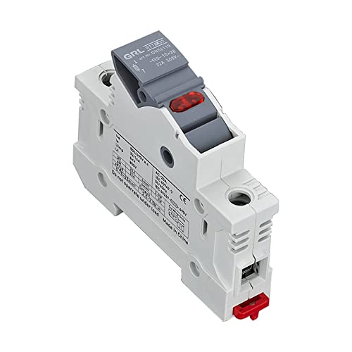 1 stücke AC Halter Basis Sicherungen Box RT18-32 Box 10x38MM 500V Flink Keramik RO15 DIN Schiene Moun(Rt18x-3210A) von ANYUQI