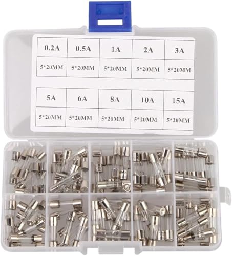 100 STÜCKE 5x20mm Schnellglasröhren-Sortiment-Kit 5 * 20 Schnellglasröhren-Klassifizierungswerkzeug von ANYUQI