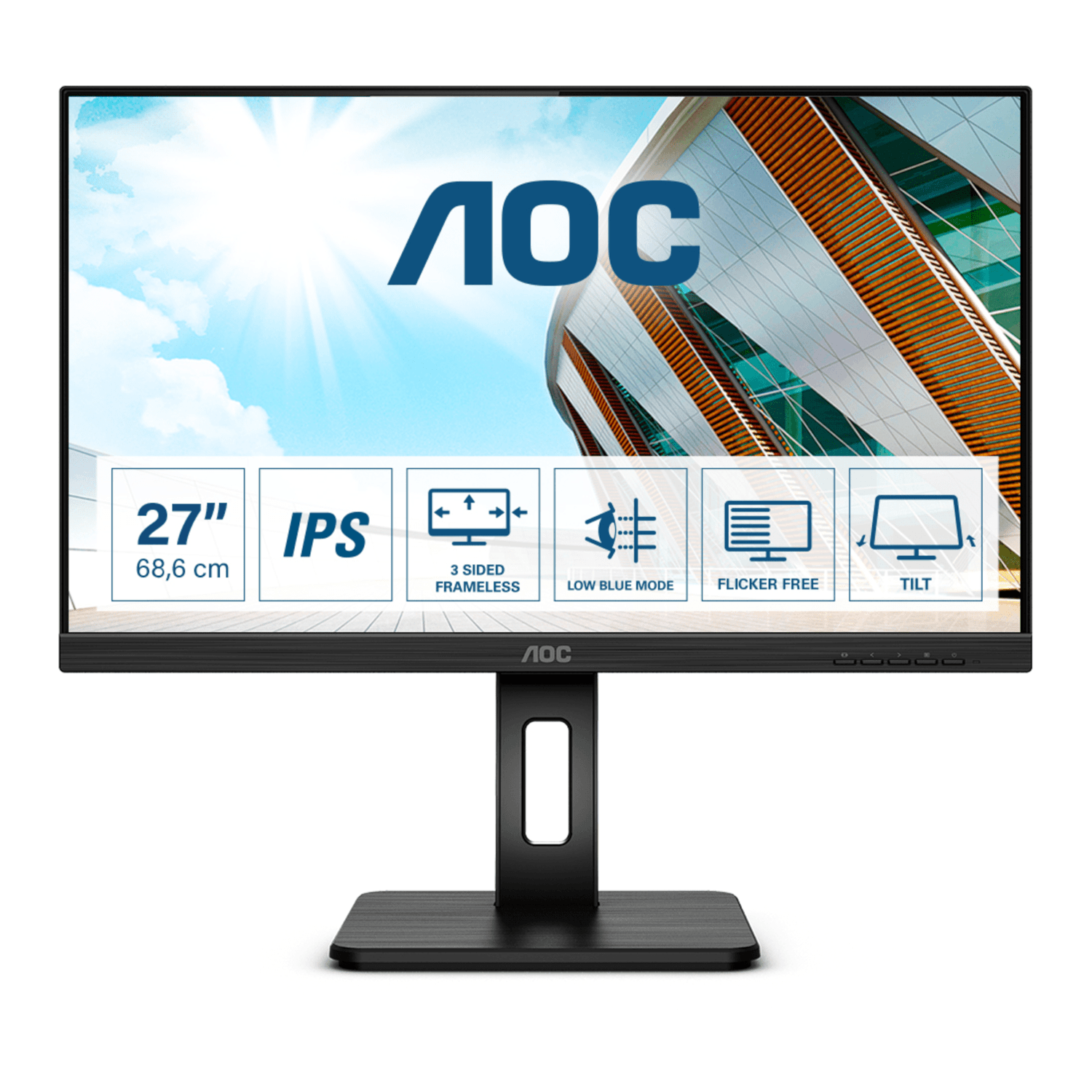 AOC 27P2Q Office Monitor - IPS, Höhenverstellung, Lautsprecher AOC 27P2Q Office Monitor - IPS, Höhenverstellung, Lautsprecher von AOC