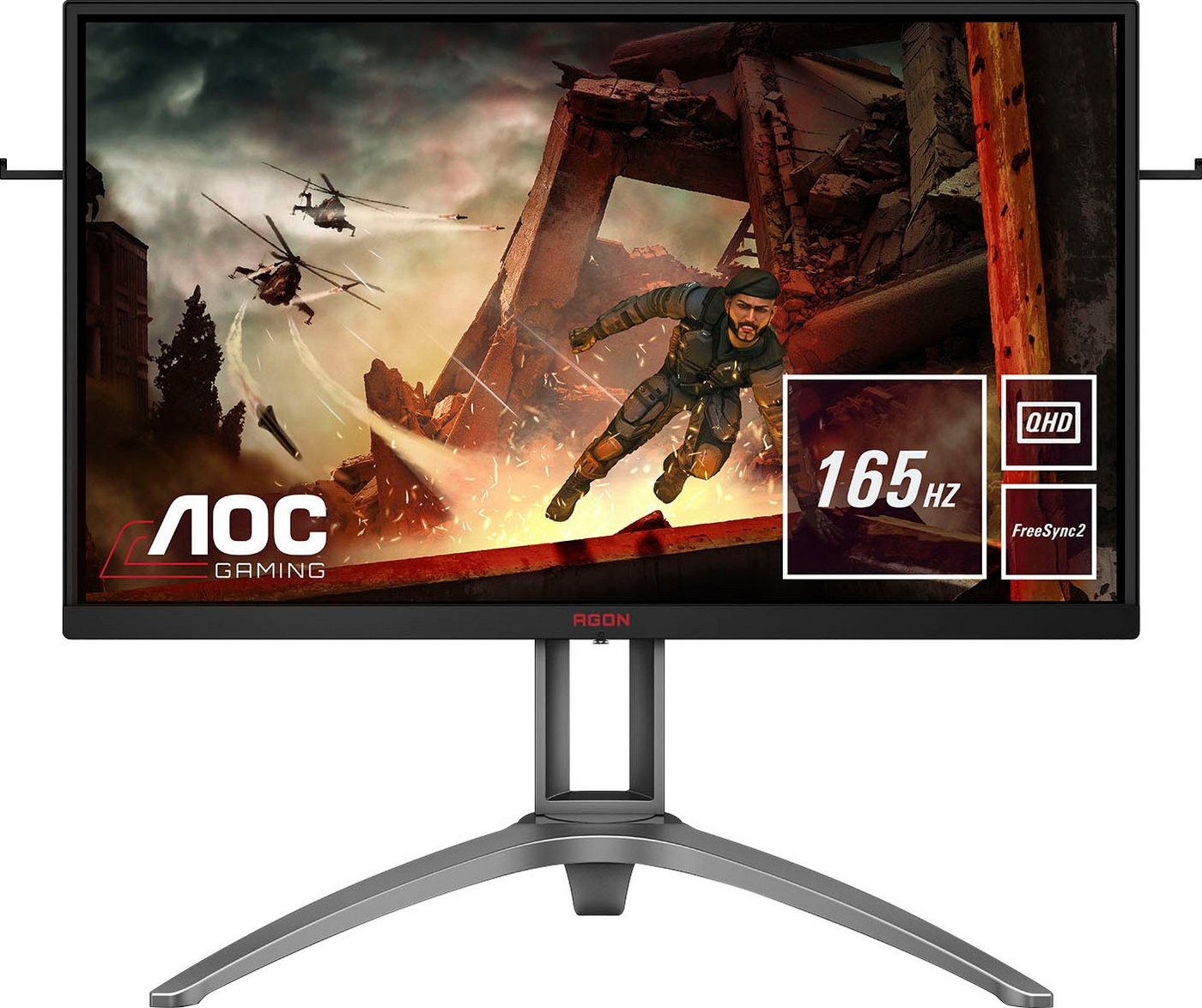 AOC AG273QX Gaming-Monitor (68,6 cm/27 ", 2560 x 1440 px, QHD, 1 ms Reaktionszeit, 165 Hz, VA LCD) von AOC