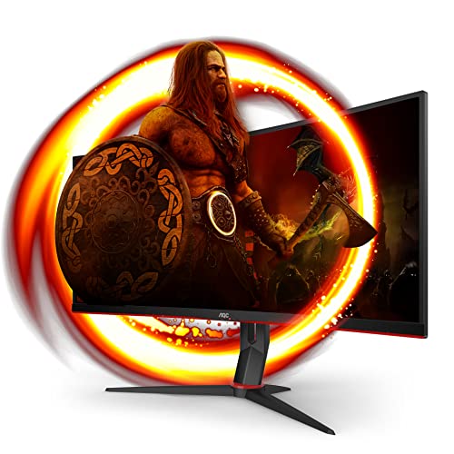 AOC Gaming CU34G2X - 34 Zoll WQHD Curved Monitor, 144 Hz, 1ms, FreeSync Premium (3440x1440, HDMI, DisplayPort, USB Hub) schwarz/rot von AOC