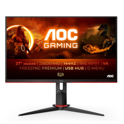 AOC Q27G2U 68,6cm (27") WQHD VA Gaming Monitor 16:9 HDMI/DP 144Hz 1ms FreeSync von AOC