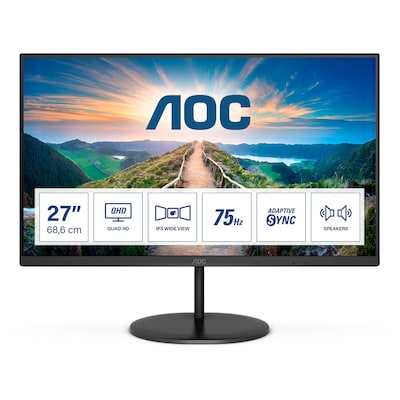 AOC Q27V4EA 68,6cm (27“) QHD IPS Office Monitor HDMI/DP 75Hz von AOC