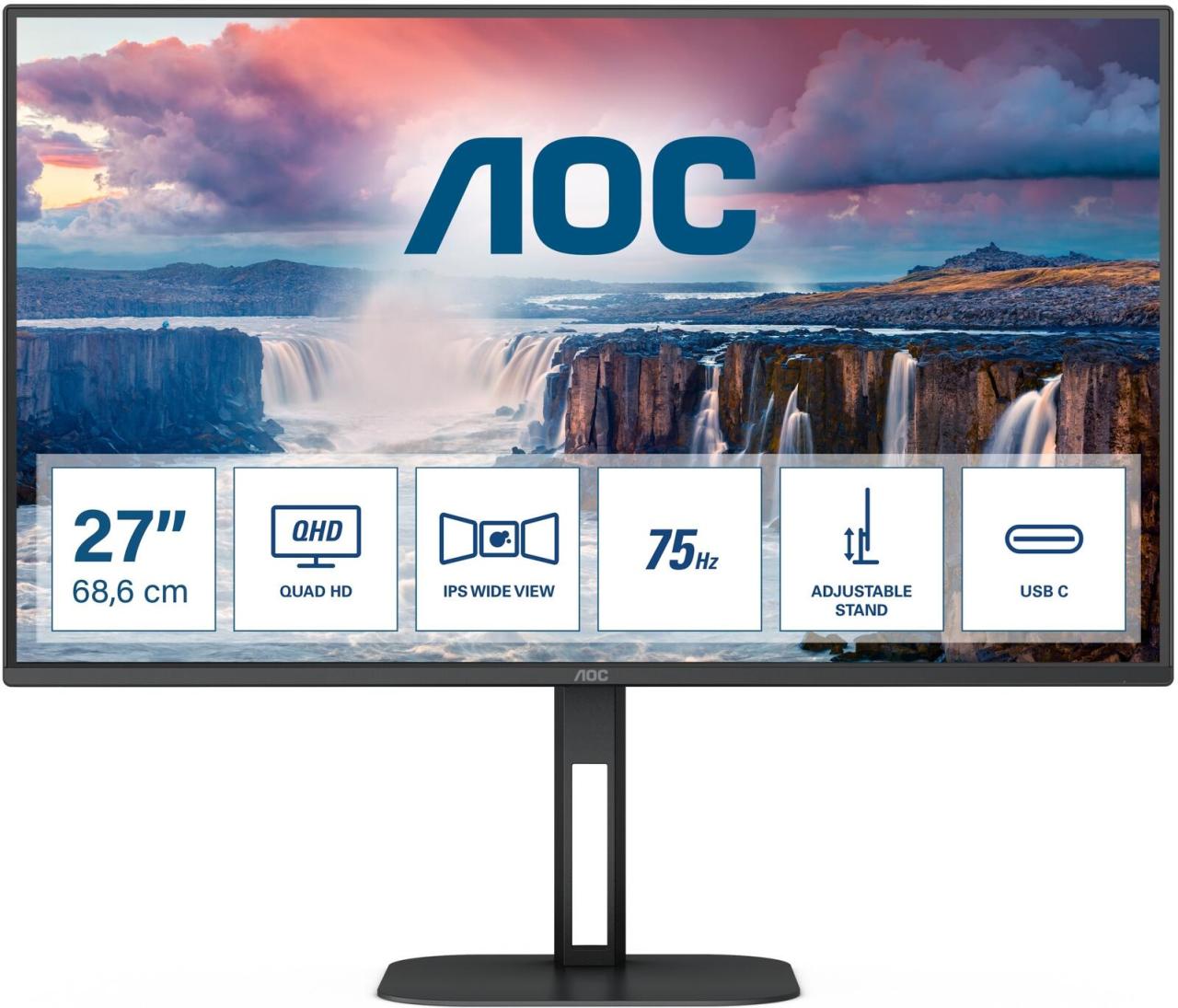 AOC Q27V5C/BK Monitor 68,6 cm (27 Zoll) von AOC
