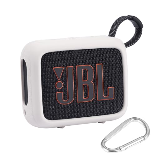 AONKE Schutzhülle aus Silikon,kompatibel mit Speaker Case für JBL GO 4 Eco tragbarer Bluetooth-Lautsprecher (Grey) von AONKE