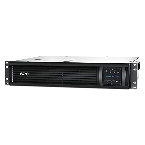 APC Smart-UPS SMT-SmartConnect - SMT750RMI2UC - Unterbrechungsfreie Stromversorgung 750VA (Rackeinbau 2U, Cloud-monitoring fähig, 4 Ausgänge IEC-C13) von APC