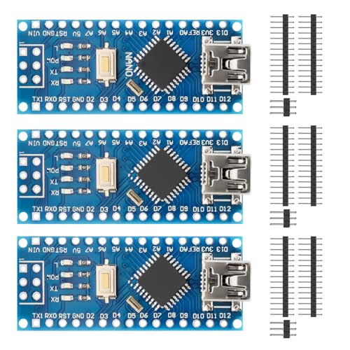 APKLVSR 3 Stück Entwicklung Board Modul mit CH340 für Arduino Nano (Mini Port) von APKLVSR