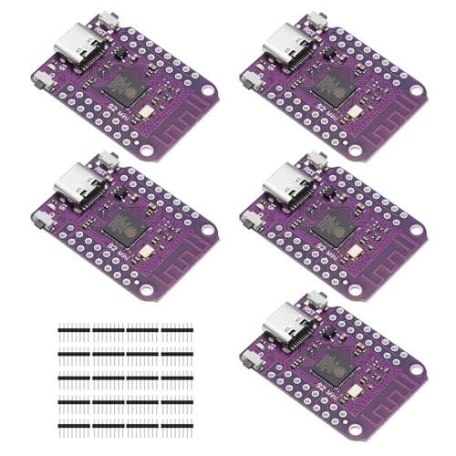 APKLVSR 5 Stück ESP32 S2 Mini V1.0.0 Modul Basierend auf ESP32-S2FN4R2 Entwicklungsboard 4MB Flash 2MB PSRAM WiFi MicroPython CircuitPython ESP-IDF für Arduino von APKLVSR