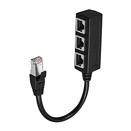 APKLVSR LAN Splitter 1 auf 3,LAN Verteiler 1 auf 3,1 Stecker auf 3 Buchse RJ45 Ethernet Splitter,Ethernet Verlängerungskabelkabel für Cat5, Cat5e, Cat6, Cat7 LAN Ethernet Buchsen Anschlussadapter APKLVSR LAN Splitter 1 auf 3,LAN Verteiler 1 auf 3,1 Stecker auf 3 Buchse RJ45 Ethernet Splitter,Ethernet Verlängerungskabelkabel für Cat5, Cat5e, Cat6, Cat7 LAN Ethernet Buchsen Anschlussadapter von APKLVSR