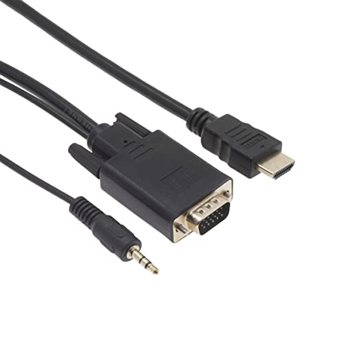 APM 590491 – Kabel Hdmi Stecker/VGA Stecker + Klinke 3,5 männlich – 1,80 m von APM