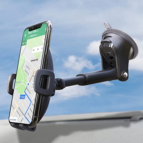 APPS2Car Handyhalterung Auto, 360° Saugnapf Windschutzscheibe & Armaturenbrett Handy Halter für Auto, Universale KFZ Handy Halterung PKW Kompatibel mit iPhone, Samsung & Anderen Smartphones (4.7-6.8") von APPS2Car