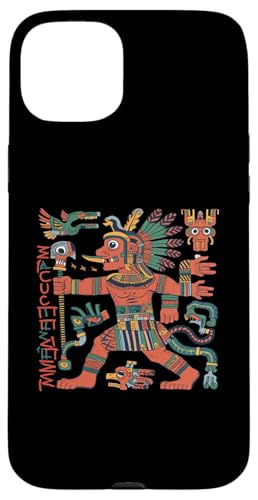 Hülle für iPhone 15 Plus Mictlantecuhtli Aztekischer Todesgott von APezzaniWear