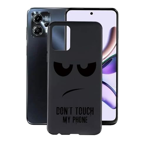 AQGG Hülle für Motorola Moto G14 (6.50") Hüllen Schutzhülle Tasche handyhülle Stoßkasten Schale Phone Case Black TPU Weich Silikon Cases - Große Augen von AQGG