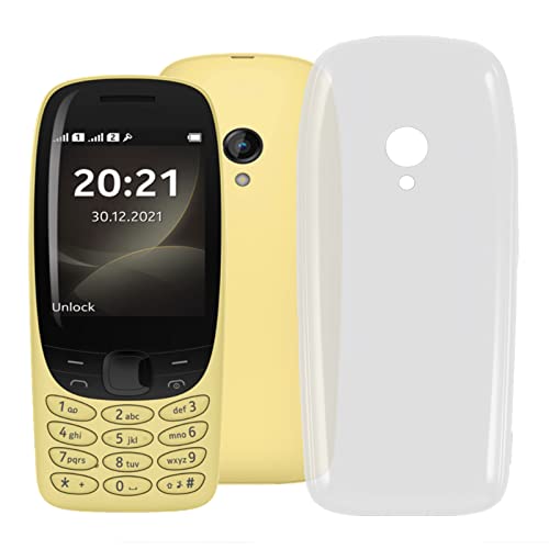 AQGG Hülle für Nokia 6310 2021 (2.80 Zoll) Transparente TPU Weich Silikon Handyhülle Schutzhülle Stoßkasten Schale Case Bumper Slimcase Etui Tasche Anti Kratzer - Clear von AQGG