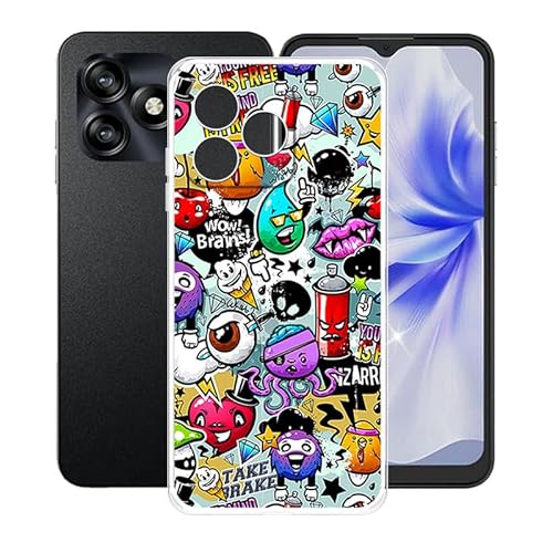 AQGGIIXY Hülle für Hotwav Note 15 (6.60") Hüllen Schutzhülle Tasche Handyhülle Stoßkasten Schale Phone Case Transparente TPU Weich Silikon Cases - XS40 von AQGGIIXY