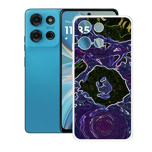 AQGGIIXY Hülle für Motorola Moto G75 5G (6.78") Hüllen Schutzhülle Tasche Handyhülle Stoßkasten Schale Phone Case Transparente TPU Weich Silikon Cases - XT157 von AQGGIIXY