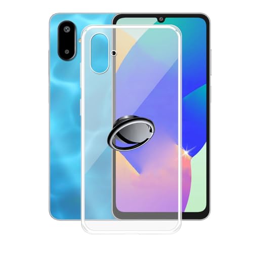 AQGGIIXY Hülle für Samsung Galaxy F06 5G (6.70") Hüllen + Handy Ring Halter Handyhülle Stoßkasten Schale Phone Case Transparente TPU Weich Silikon Cases - SH3 von AQGGIIXY