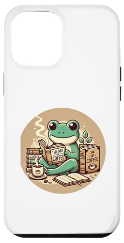 Hülle für iPhone 14 Pro Max Kaffee und süßer Frosch von AR Design