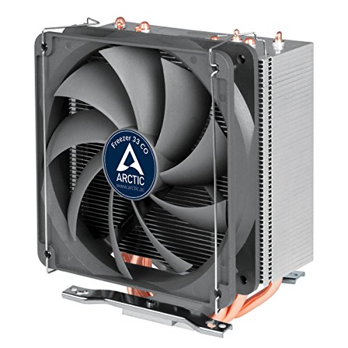 ARCTIC Freezer 33 CO - Semi-passiver Tower Prozessorkühler für 24h-Betrieb, CPU-Kühler mit 120 mm PWM Prozessor-Lüfter für Intel & AMD Sockel, empfohlen TDP bis 150 Watt, max. Leistung, sehr leise von ARCTIC
