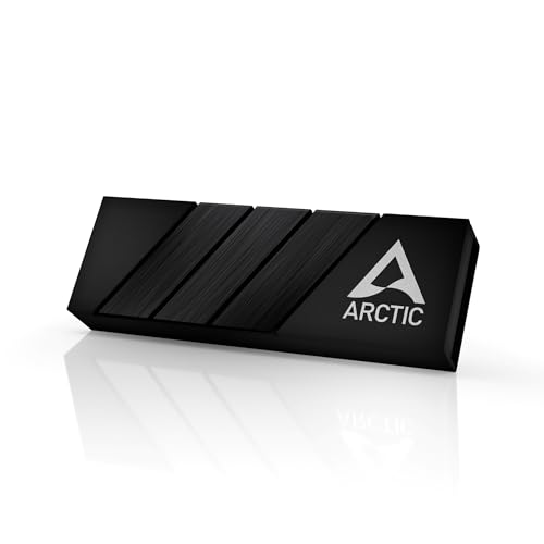 ARCTIC M2 Pro - Heatsink-Kühler für M.2 2280 SSD, mit ARCTIC TP-3 Wärmeleitpads, kompatibel mit PC & PS5, für doppelt und einseitig bestückte SSDs - Schwarz von ARCTIC