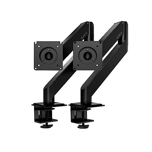 ARCTIC X1-3D (2er Bundle) - Monitor Halterung mit Gasliftarm für bis zu 40"/43" Ultrawide, bis 10 kg pro Arm, VESA 75x75/100x100, neigbar, schwenkbar, höhenverstellbar - Schwarz von ARCTIC