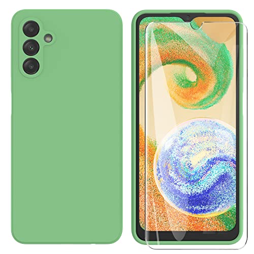 ARRYNN Hülle für Samsung Galaxy A04s / A13 5G + Schutzfolie,Handyhülle Liquid Silikon TPU Case Cover Schutzhülle für Samsung Galaxy A04s / A13 5G - Grün von ARRYNN