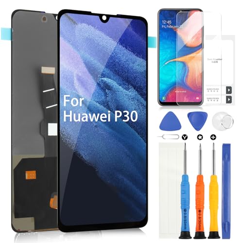 ARSSLY OLED LCD Bildschirm für Huawei P30 ELE-L29 ELE-L09 ELE-L04 Display Touch Digitizer Glass Screen Assembly Ersatzteile (nicht für P30 PRO) von ARSSLY