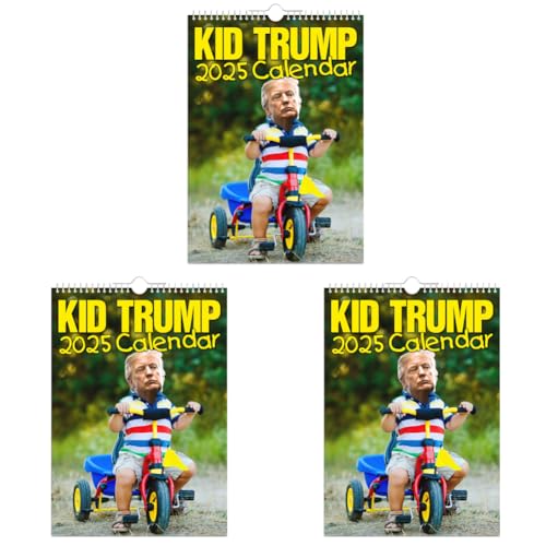 ARVALOLET 2025 Kid Trump Kalender, humorvoller Wandplaner for Zuhause und Büro, Monatsübersicht von ARVALOLET