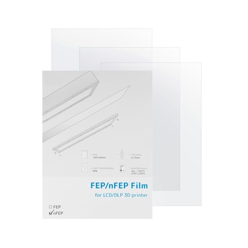 3-teiliger NFEP-Film, for Anycubic, for ELEGOO, for Creality, for Phrozen, LCD-3D-Druckerzubehör, UV-Harz-3D-Drucker-Trennfolie Displayschutzfolie für 3D-Drucker(320x220mm) von ASDGH