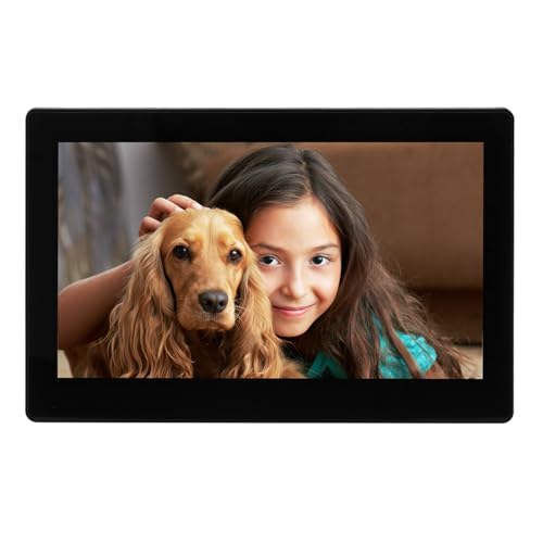 13,3-Zoll-HD-WLAN-Touchscreen-Fotorahmen mit IPS-Panel, 8 GB Speicher, Einfacher Freigabe für, Mehreren Funktionen Wie Uhr, Wetter und Diashow (EU-Stecker) von ASHATA