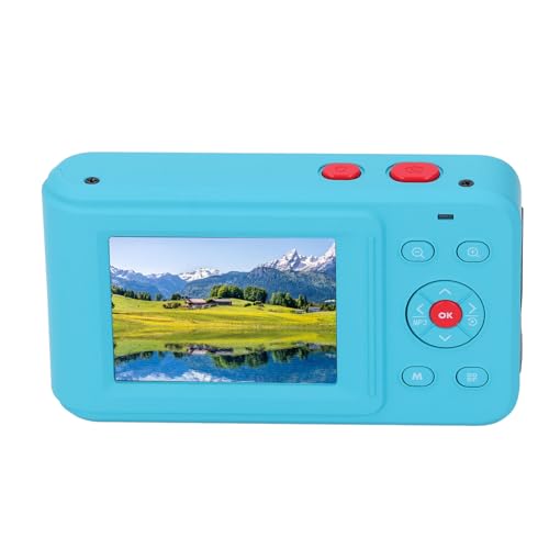 2,5K Ultra HD-Digitalkamera für Fotografie, 72 MP Autofokus-Vlogging-Kamera-Camcorder für Anfänger, 16-facher Digitalzoom, 2,4-Zoll-Bildschirm, Fülllicht, Anti-Shake (Blue) von ASHATA