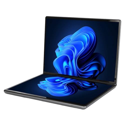 ASHATA Dualer 13,5 Zoll Touchscreen Laptop, DDR5 16 GB 512 GB SSD für Windows 11 Pro Laptop, 180 Grad Tragbarer Faltbarer Laptop für Büro Geschäftslernen (EU) von ASHATA