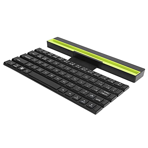 ASHATA Faltbare Bluetooth-Tastatur, Kabellose Klappbare Tastatur mit Tragbarer Taschengröße, Tragbare Reisetastatur für Tablet-Laptop-Smartphones von ASHATA