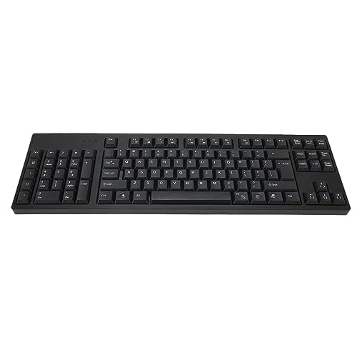 ASHATA Linkshänder Tastatur, 109 Tasten, Linkshänder Tastatur, USB verkabelte 2 HUB Tastatur, Business Haushaltstastatur, Scherentaste fürXP 7 8 10 für die Geschäftsbuchhaltung von ASHATA