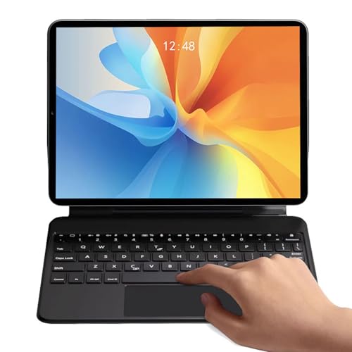 ASHATA Tastaturhülle für Galaxy Tab S7/S8/S9/S9FE 11 Zoll mit Tastatur, Magnetische Tastaturhülle, Schwebender Freitragender Ständer, Tastaturhülle mit Multi Touch Trackpad, Halterung von ASHATA