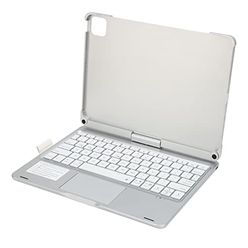 Abnehmbare Magnetische Bluetooth-Tastaturhülle für Tablet Air 5./4. Gen, Pro 3./2./1. Gen, 360 Grad Drehbar, 11-Zoll-Bluetooth-Tastatur mit Hintergrundbeleuchtung und Touchpad, von ASHATA