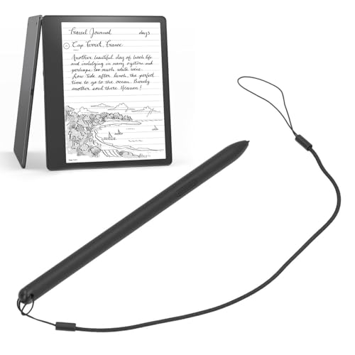 ASHATA EMR Stylus Stift, Ersatz Eingabestift, Magnetische 4096 Druckempfindlichkeit, Handflächenabweisung, mit Digitalem Radiergummi 5 Spitzen, für Kindle Scribe (Black) von ASHATA